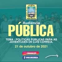 Audiência Pública debate Políticas Públicas para as Juventudes de Luís Correia