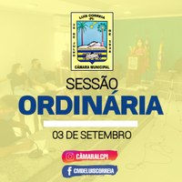 Câmara de Luís Correia discute Projetos e Requerimentos durante Sessão Ordinária de 03/09/2021