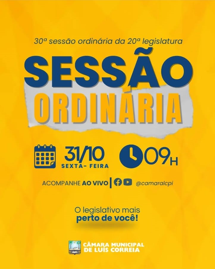 Resumo da Sessão Ordinária - 31 de outubro de 2025